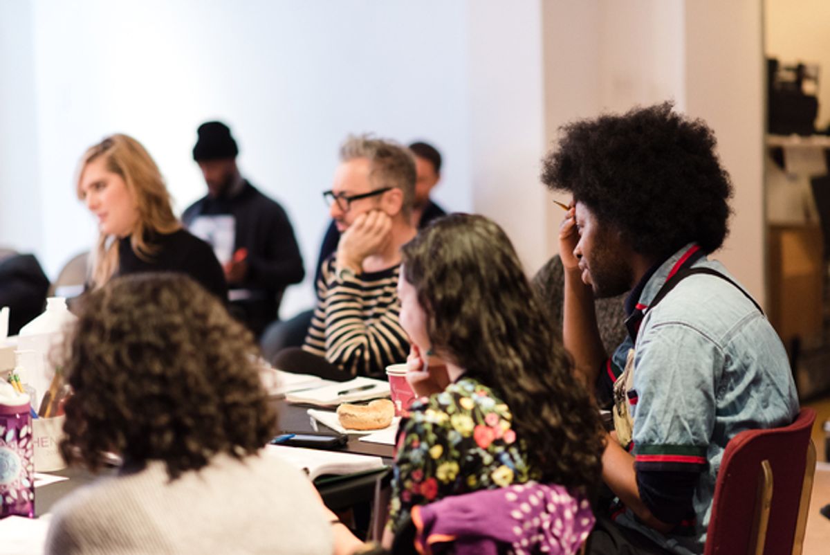(foreground): Danya Taymor, Jeremy O. Harris and company 
 at 