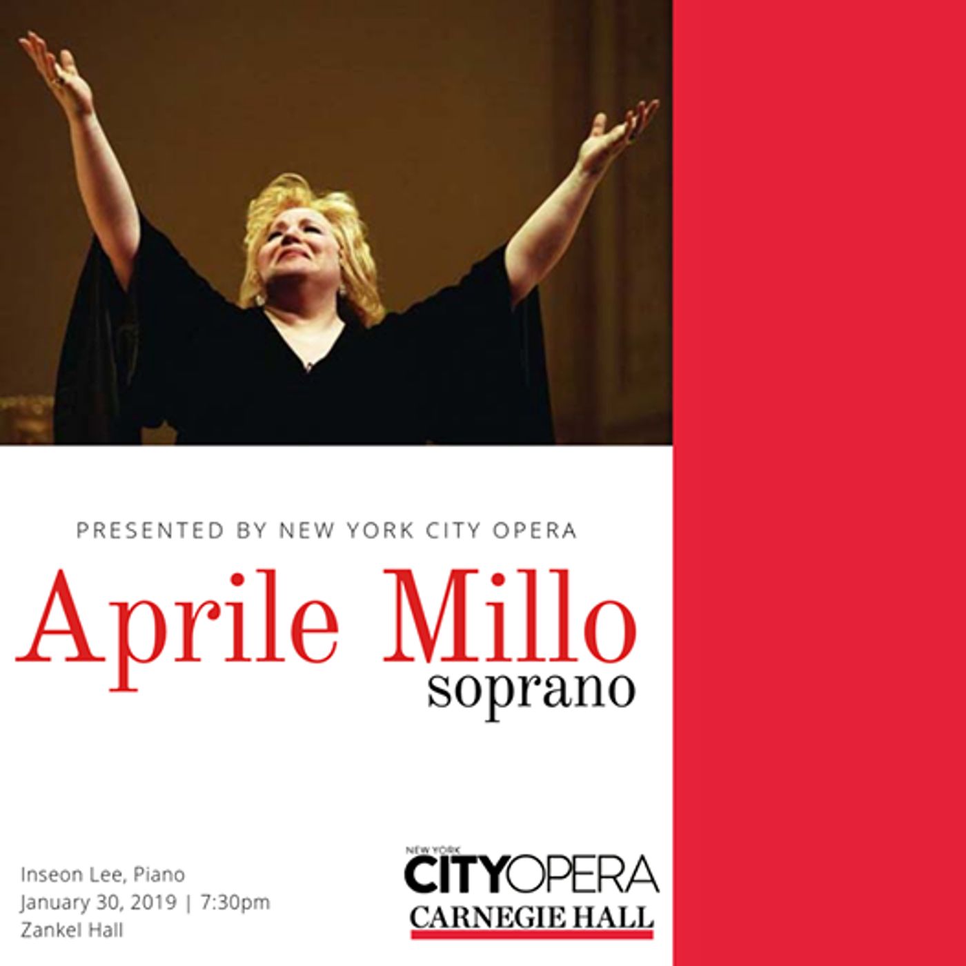 BWW Previews: APRILE MILLO: A DIVA COMES HOME at Zankel Hall of Carnegie Hall  Image