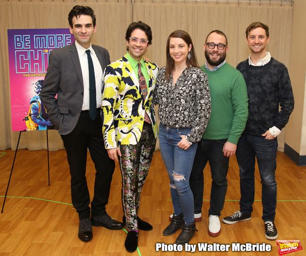 The creative team: songwriter Joe Iconis, choreographer Chase Brock, musical director Photo