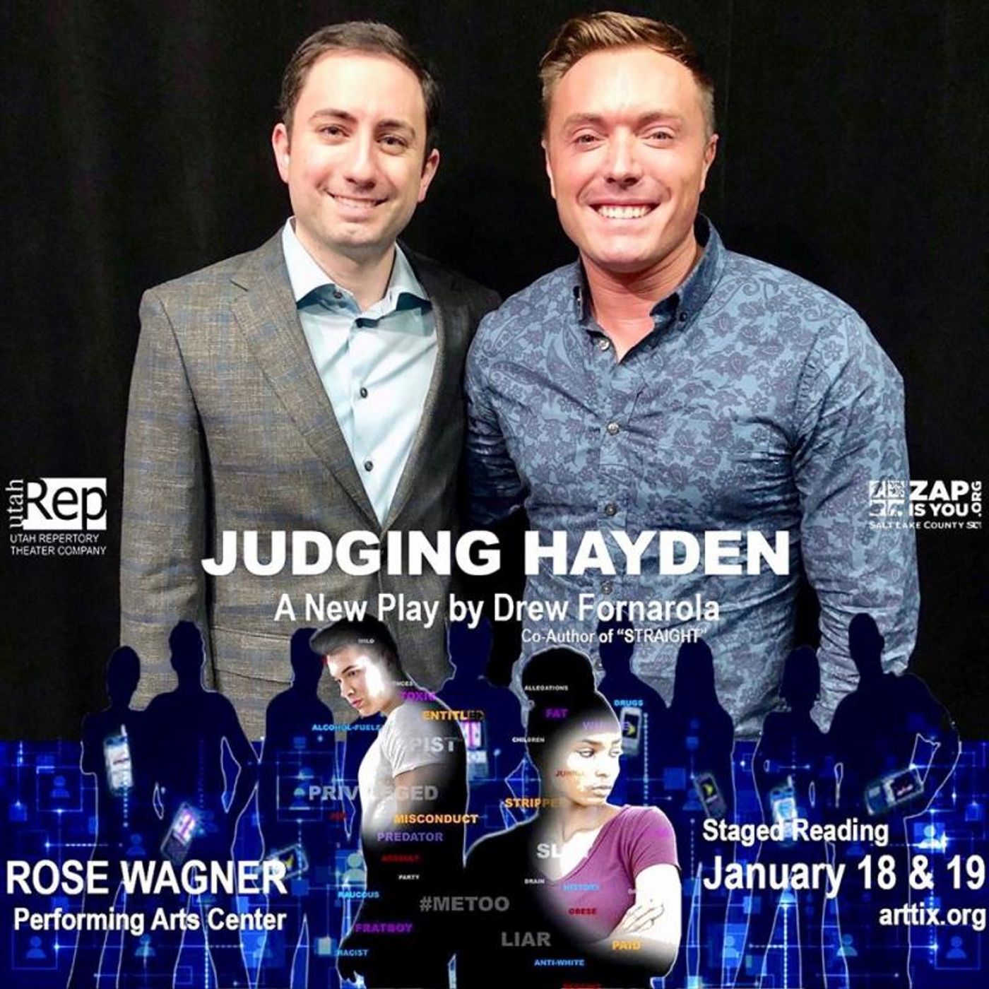 Feature: Award-Winning New York City Playwright of STRAIGHT Joins Utah Rep for Developmental Staged Reading of His Followup, JUDGING HAYDEN  Image