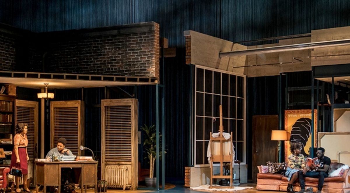 Ayanna Bria Bakari (Natalie), Jasmine Bracey (G.K. Marche), Maya Vinice Prentiss (Riley) and Bernard Gilbert (Stokes) at 