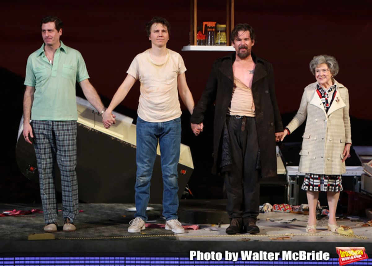 Gary Wilmes, Paul Dano, Ethan Hawke and Marylouise Burke at 