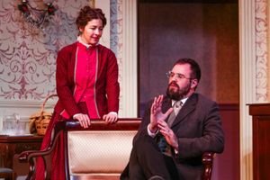 Nora (Annie Katica Green) & Torvald (Sean Neely) @ BroadwayWorld Nora (Annie Katica Green) & Torvald (Sean Neely) Photo