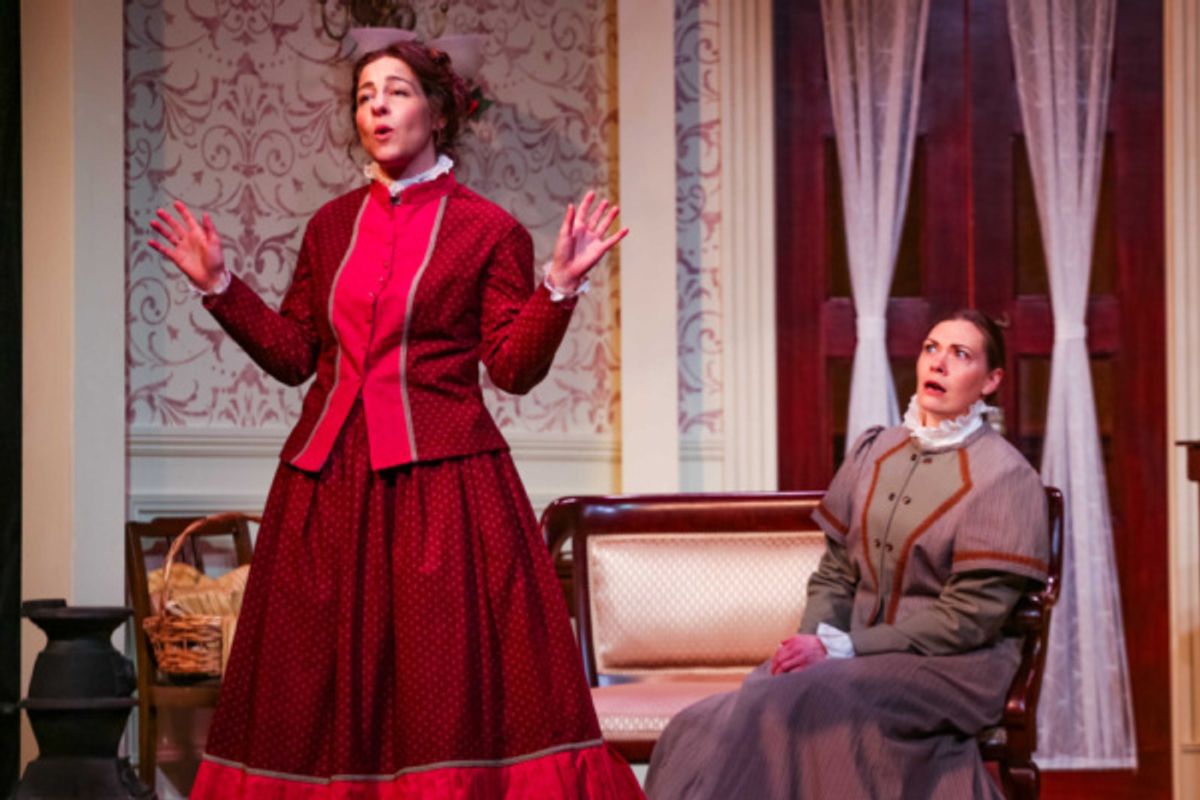 Nora (Annie Katica Green) & Christine (Kristen Moriarty) at 