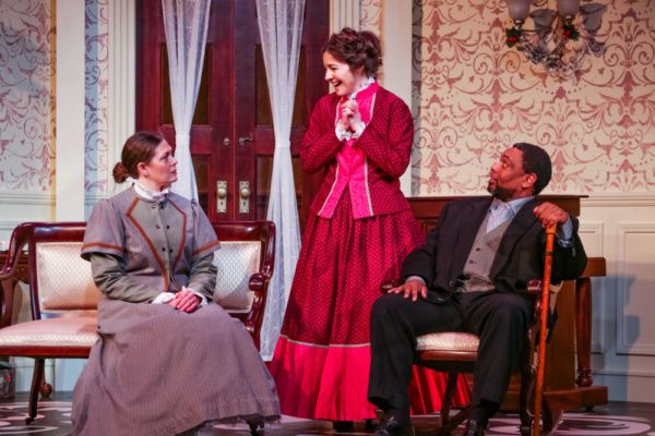 Christine (Kristen Moriarty), Nora (Annie Katica Green) & Dr. Rank (Mark Peterson) Photo