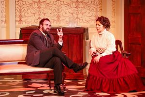 Torvald (Sean Neely) & Nora (Annie Katica Green) @ BroadwayWorld Torvald (Sean Neely) & Nora (Annie Katica Green) Photo