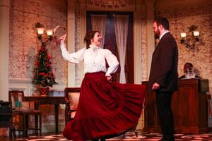 Nora (Annie Katica Green) & Torvald (Sean Neely) @ BroadwayWorld Nora (Annie Katica Green) & Torvald (Sean Neely) Photo