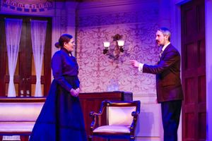 Christine (Kristen Moriarty) & Krogstad (Jason Sharp) Photo