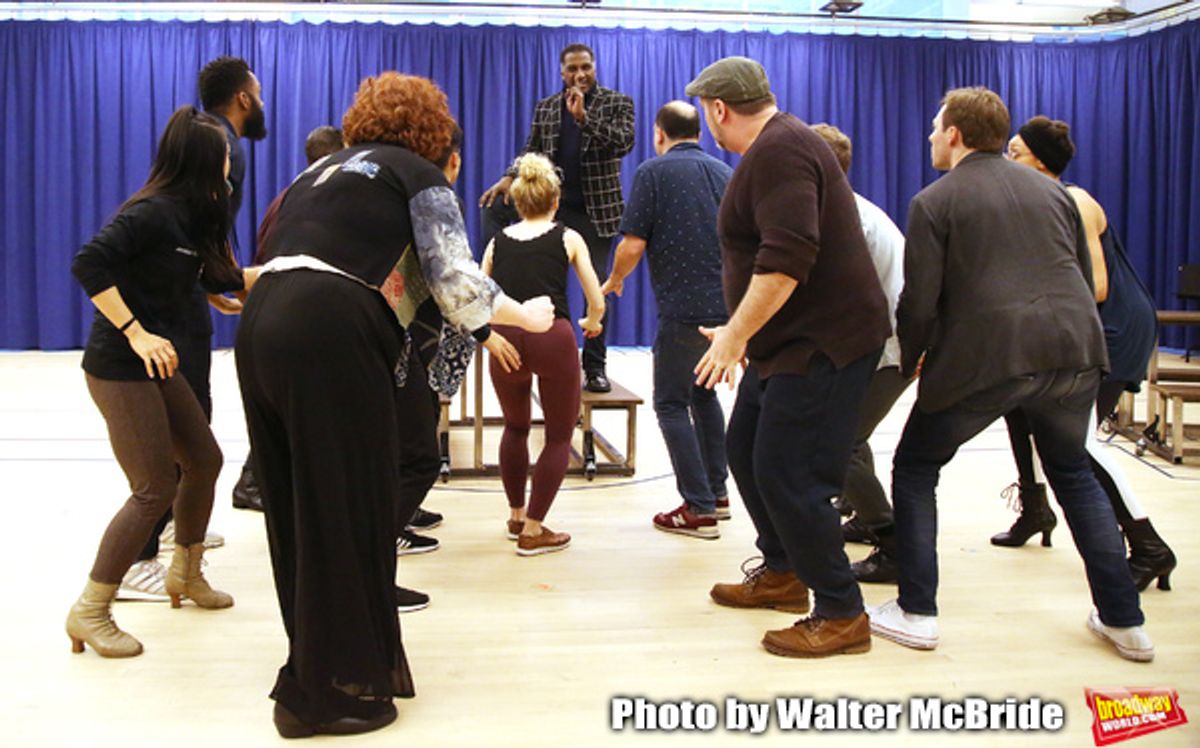 Norm Lewis and cast  at 