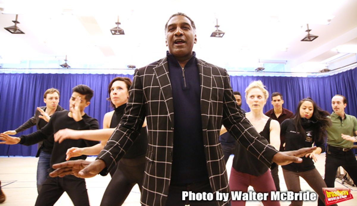 Norm Lewis and cast  at 
