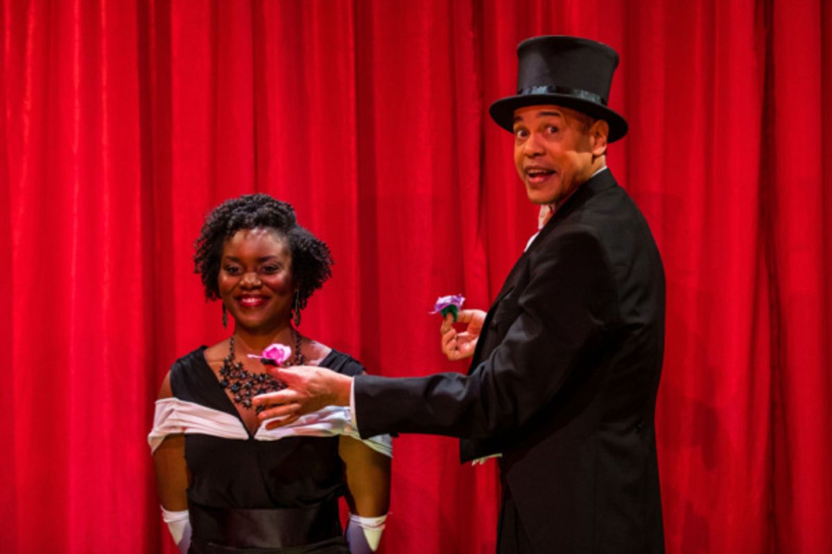 Brittany Bellizeare and Tyrone Mitchell Henderson at 