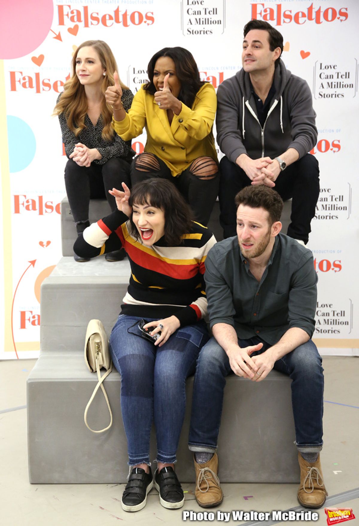 Eden Espinosa, Nick Blaemire, Audrey Cardwell, Bryonha Marie Parham and Max von Essen  at 