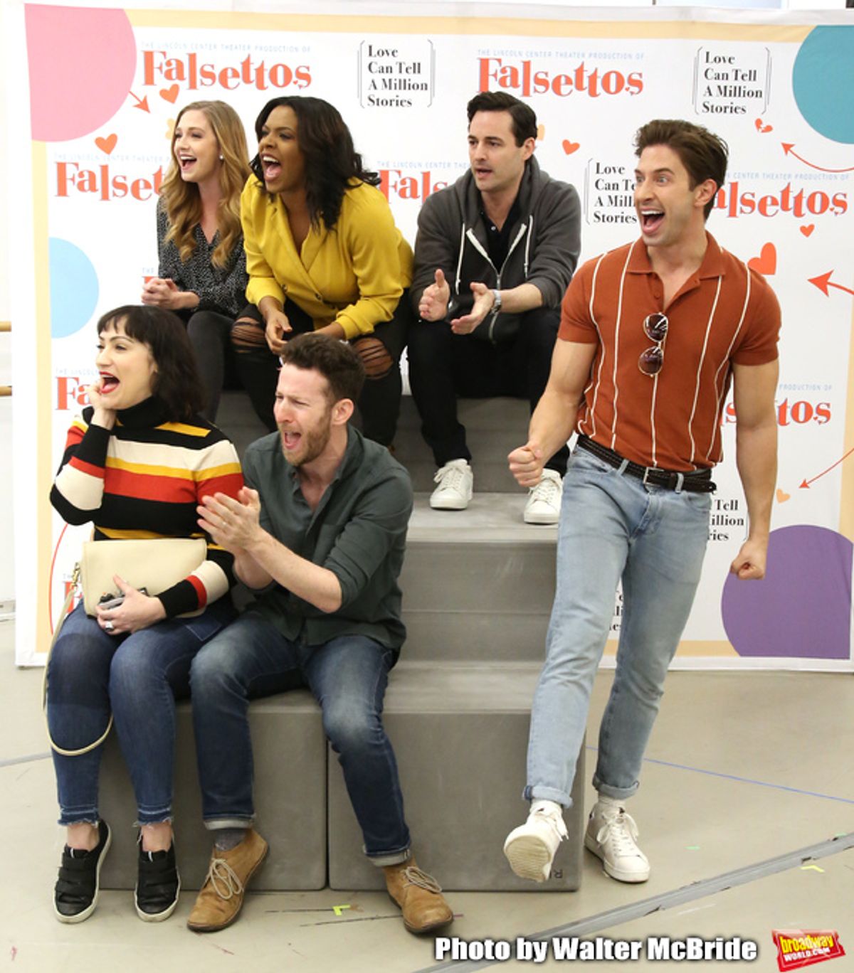 Eden Espinosa, Nick Blaemire, Audrey Cardwell, Bryonha Marie Parham, Max von Essen and Nick Adams at 