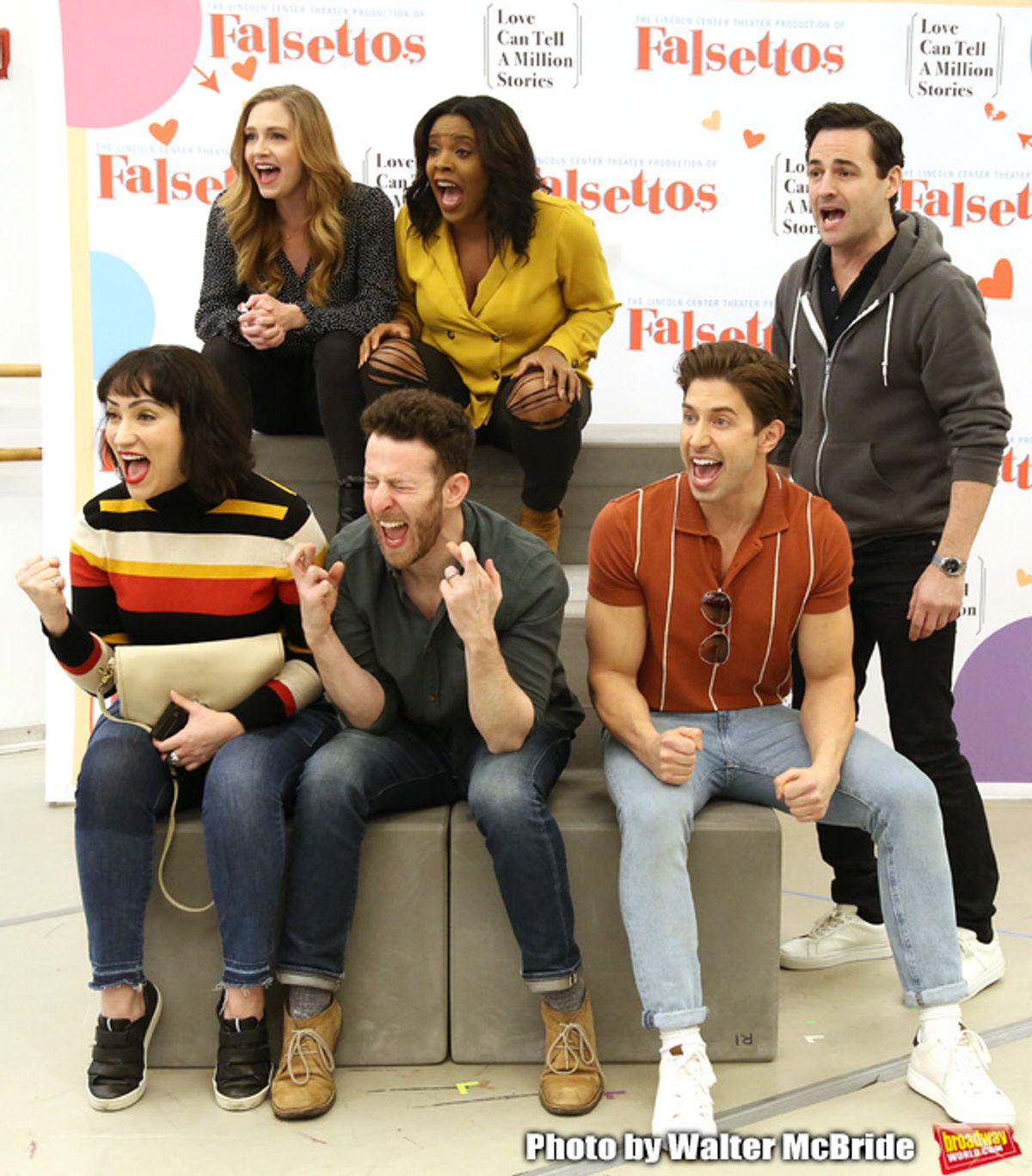 Eden Espinosa, Nick Blaemire, Audrey Cardwell, Bryonha Marie Parham, Max von Essen and Nick Adams at 