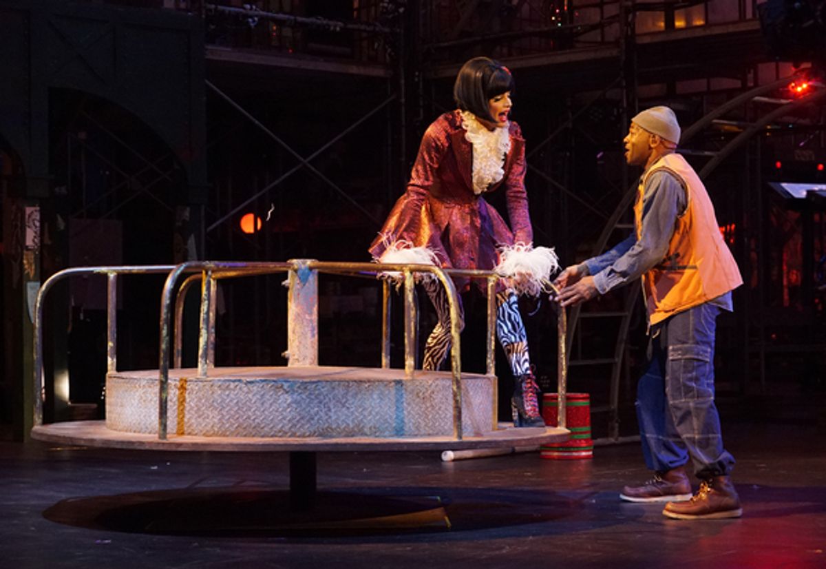 Valentina and Brandon Victor Dixon at 