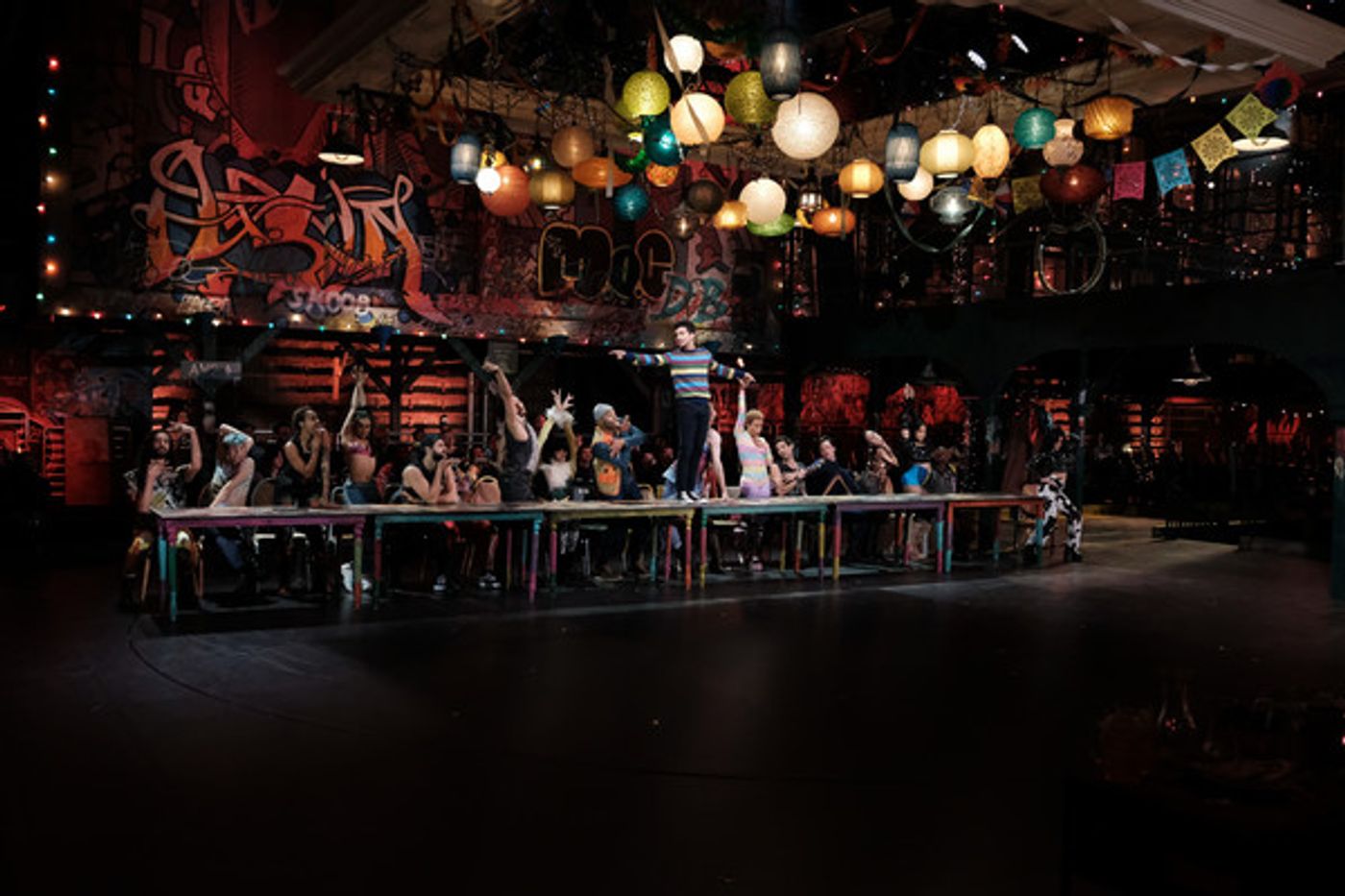 Photo Flash: The Cast of RENT on FOX Meets the OBC and More During Rehearsal  Image