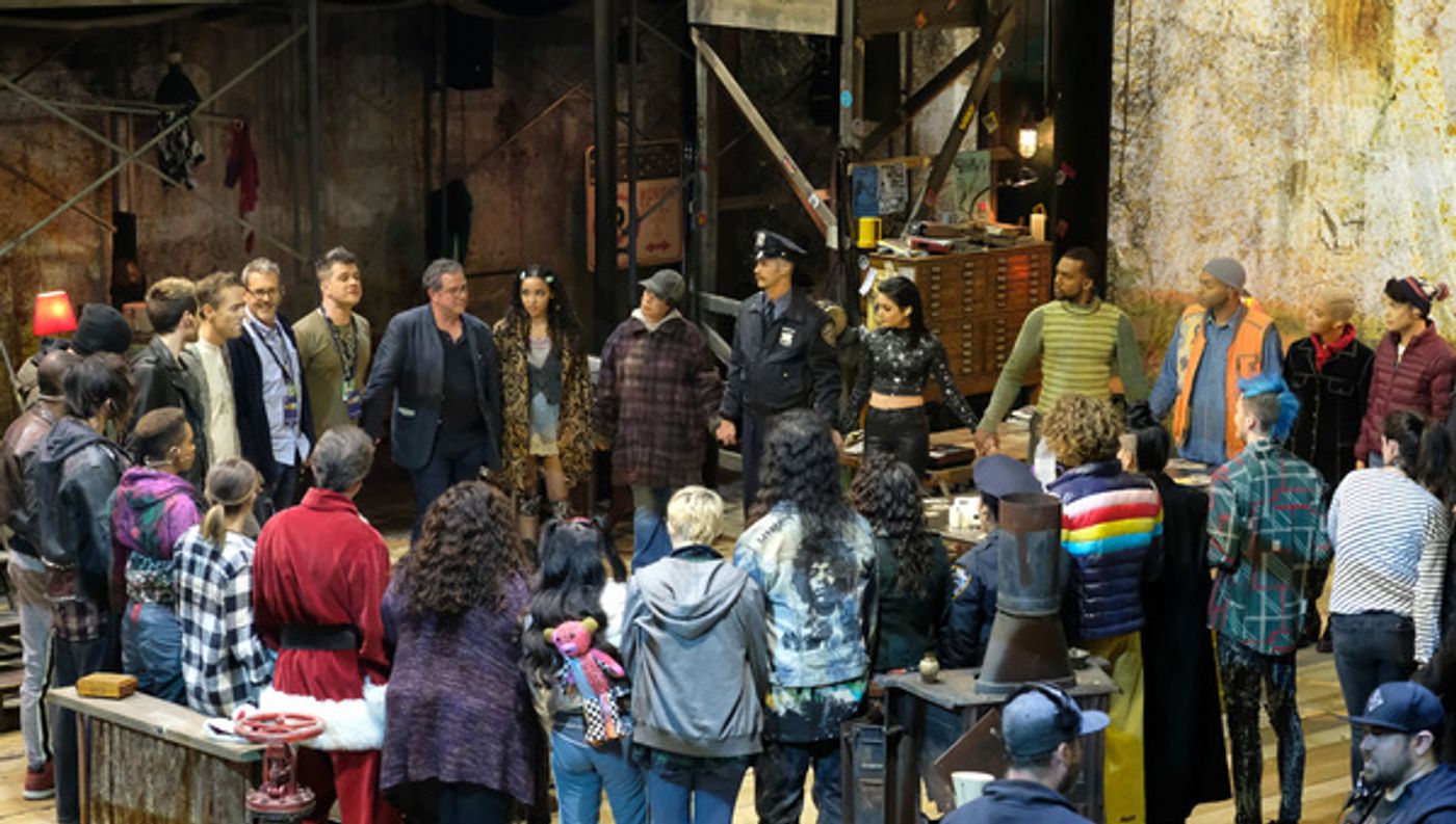 Photo Flash: The Cast of RENT on FOX Meets the OBC and More During Rehearsal  Image