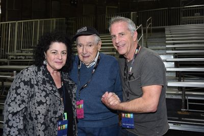 Executive producer Julie Larson, Al Larson and executive producer Marc Platt Photo