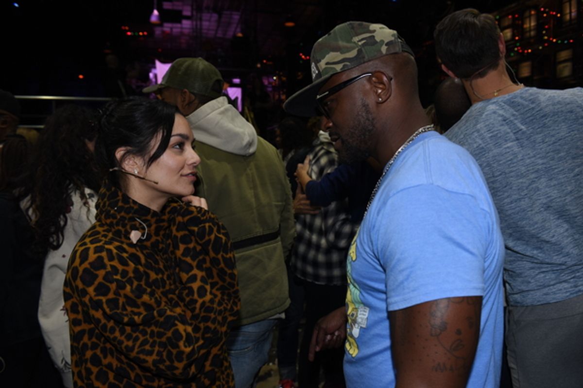 Vanessa Hudgens and Taye Diggs at 