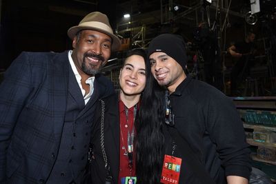 Jesse L. Martin, choreographer Sonya Tayeh and Wilson Jermaine Heredia Photo