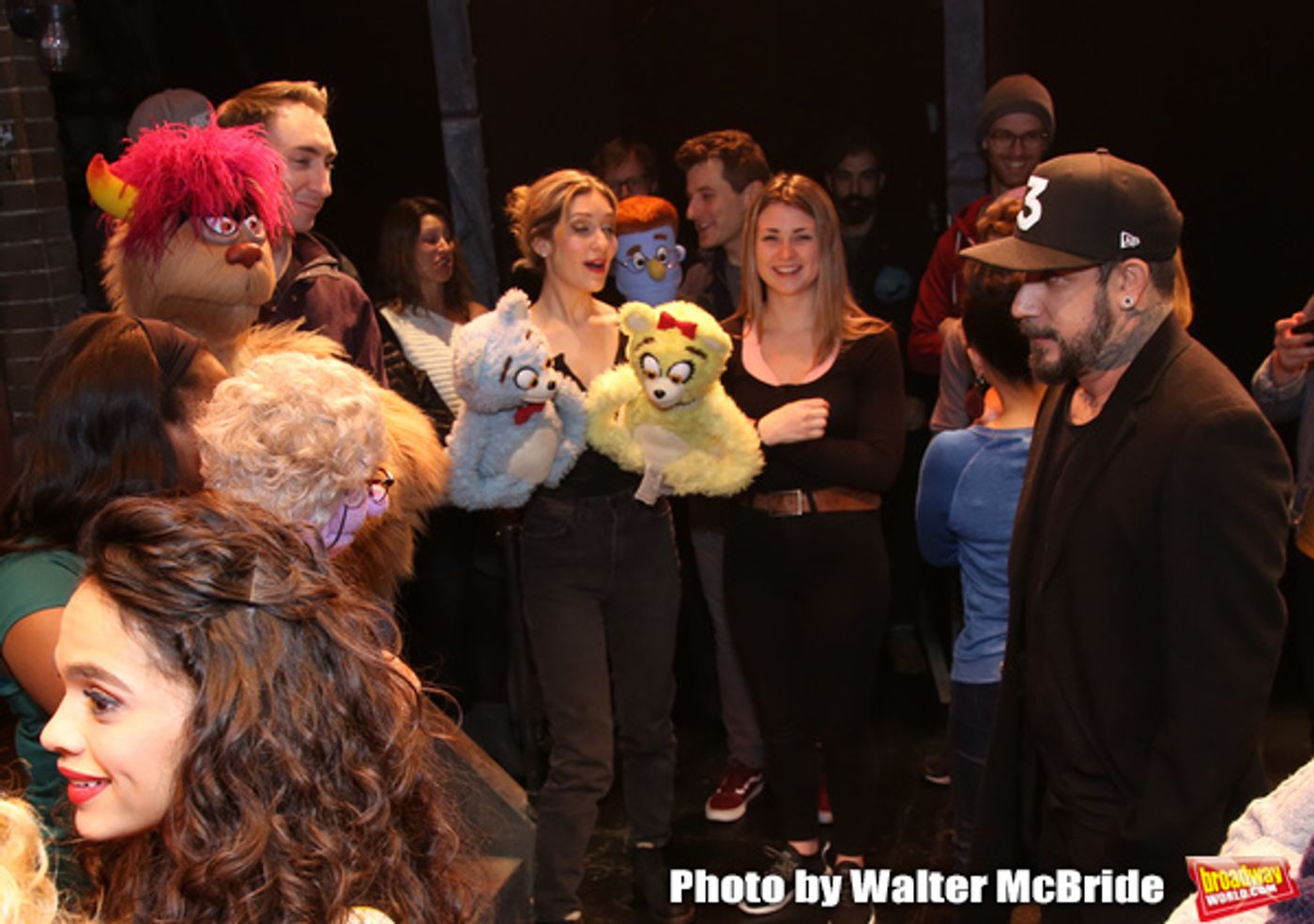 Photo Coverage: The Backstreet Boys Visit AVENUE Q  Image