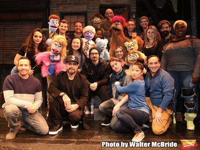 Howie Dorough, AJ McLean and Kevin Richardson from the Backstreet Boys backstage with Photo