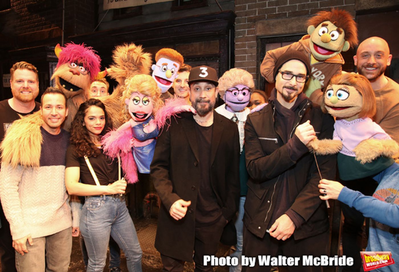 Photo Coverage: The Backstreet Boys Visit AVENUE Q  Image