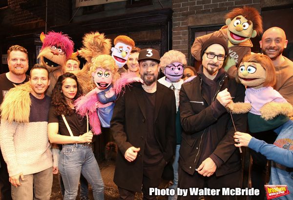 Howie Dorough, AJ McLean and Kevin Richardson from the Backstreet Boys backstage with Photo