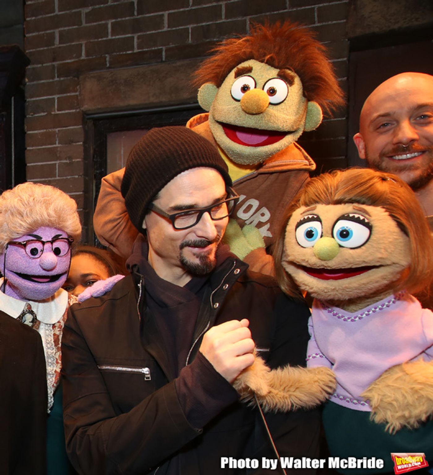 Photo Coverage: The Backstreet Boys Visit AVENUE Q  Image