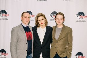 Max Woertendyke (Mikhail Khodorkovsky), Brontë England-Nelson (Inna Khodorkovsky) and Christopher Geary (Vladimir Putin) @ BroadwayWorld Max Woertendyke (Mikhail Khodorkovsky), Brontë England-Nelson (Inna Khodorkovsky) Photo