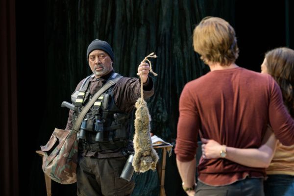 Hassan El-Amin as Bernard, Denver Milord as Nick and Sara Bues as Sam. Photo: Evan Kr Photo
