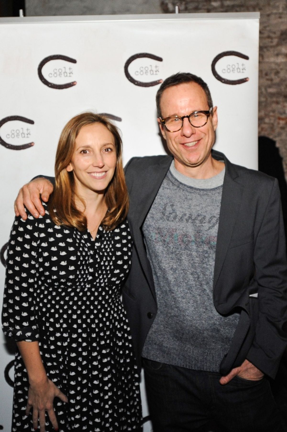 Adrienne Campbell-Holt and Stephen Belber at 