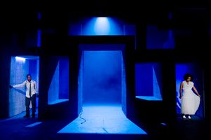 Marshall Defender Nyanhete as Icarus and Rayxia Ojo as Ariadne Photo