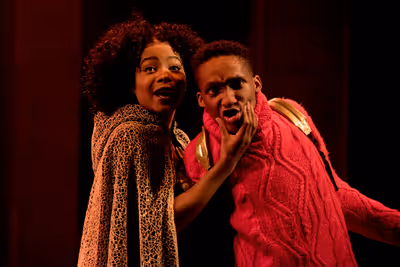 Rayxia Ojo as Ariadne and Marshall Defender Nyanhete as Icarus Photo