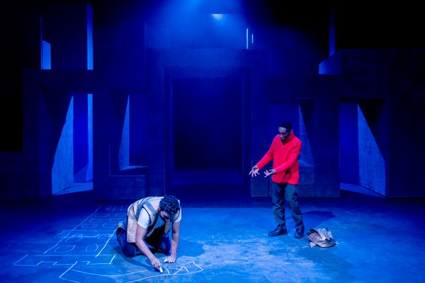 Selva Rasalingam as Daedalus and Marshall Defender Nyanhete as Icarus Photo