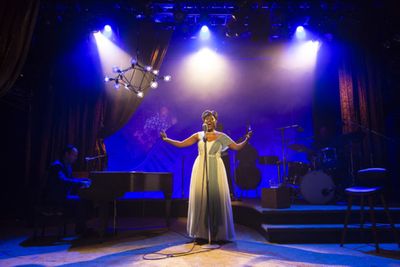 (L to R) Mark Fifer and Laiona Michelle, writer and star of Little Girl Blue - The Ni Photo