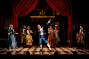  Actor Charles Hart (Quinn Franzen) takes center stage, as the rest of the Company lo Photo