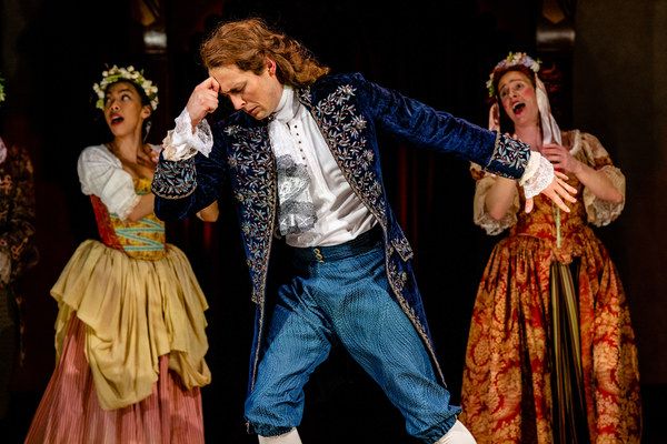 The Kingâ€™s Company in performance (l to r: Caitlin Cisco, Quinn Franzen, Chris Photo