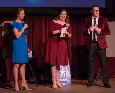 Kelly Fouchi, Jacquelyn Achord and Gary Rucker talk to audience about season subscrip Photo