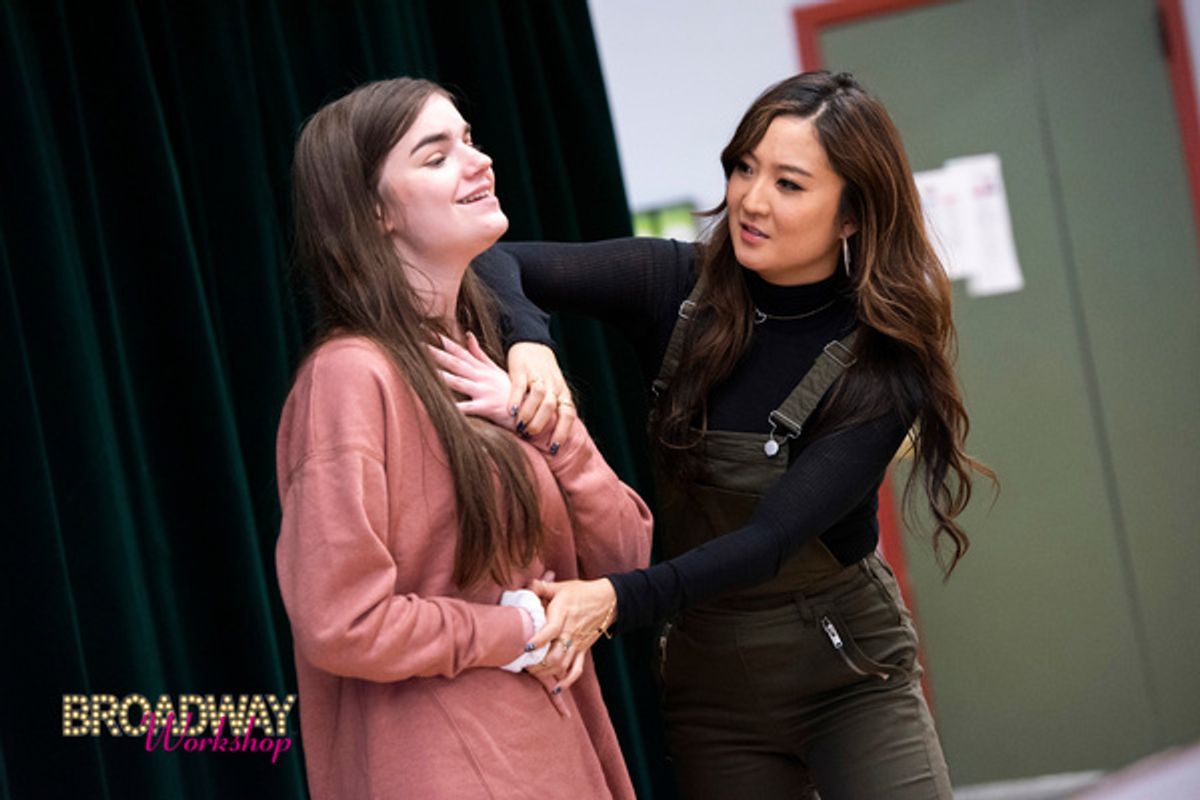 Ashley Park with Broadway Workshop Student at 
