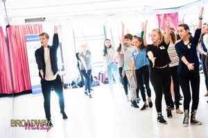  Ben Cook with Broadway Workshop Students Photo