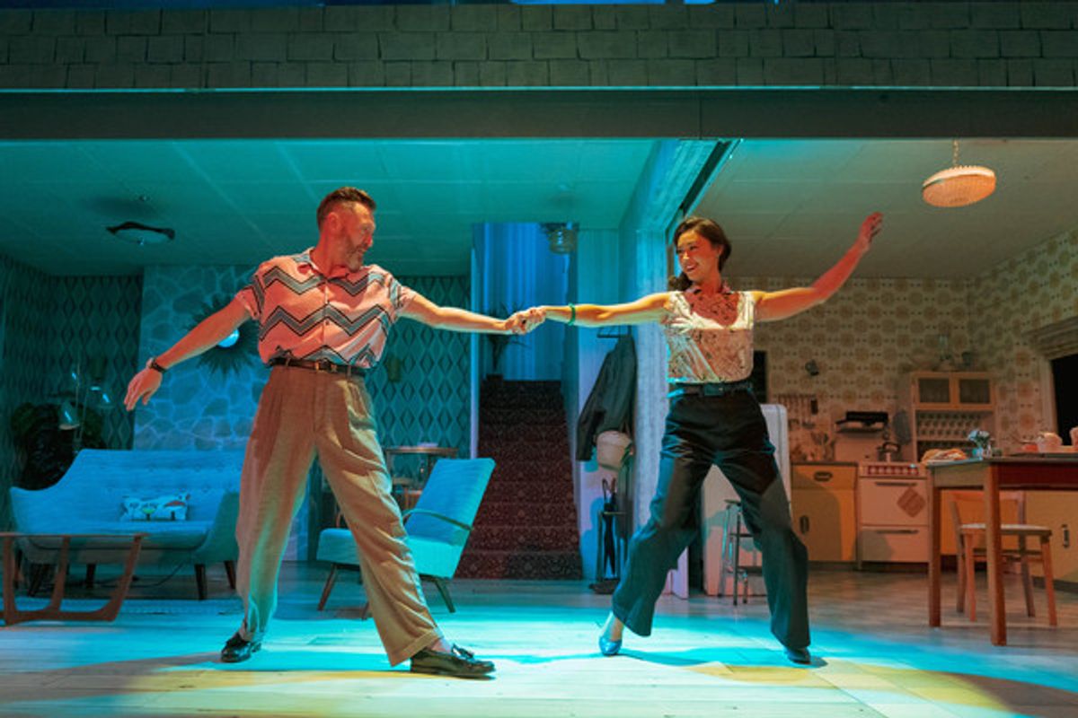 Hywel Morgan and Siubhan Harrison at 