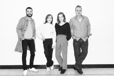 Justice Smith (Nicolas), Isabelle Huppert (Anne), Odessa Young (Ã‰lodie) and Chris Photo