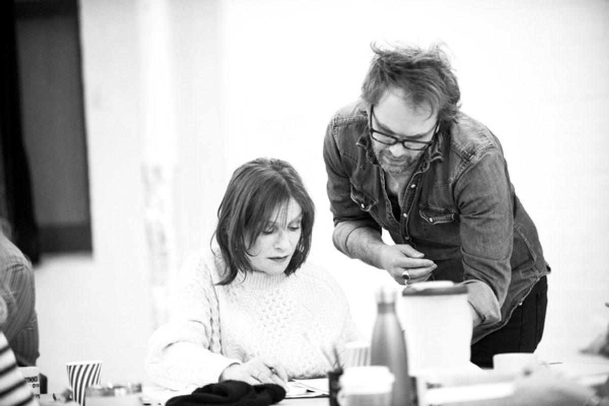 Isabelle Huppert (Anne) and Florian Zeller (Playwright)  at 
