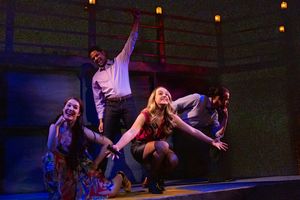 Madison Calhoun as Molly, Quintin Jones Jr. as Foster, Taylor Nash as Zoey, Sam Swens Photo