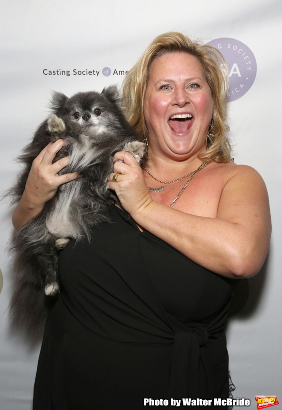Bridget Everett with her Pomeranian, Poppy at 