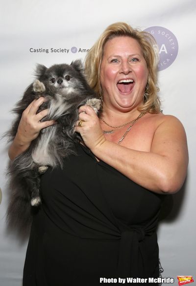 Bridget Everett with her Pomeranian, Poppy Photo