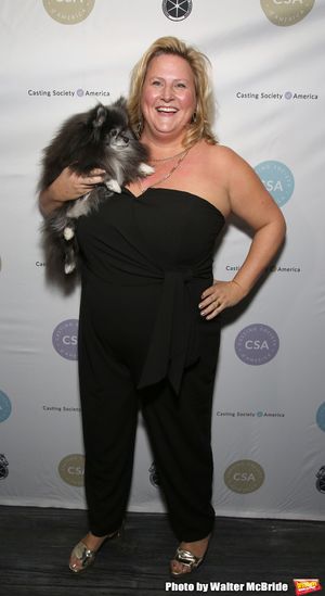 Bridget Everett with her Pomeranian, Poppy  Photo