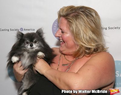 Bridget Everett with her Pomeranian, Poppy Photo