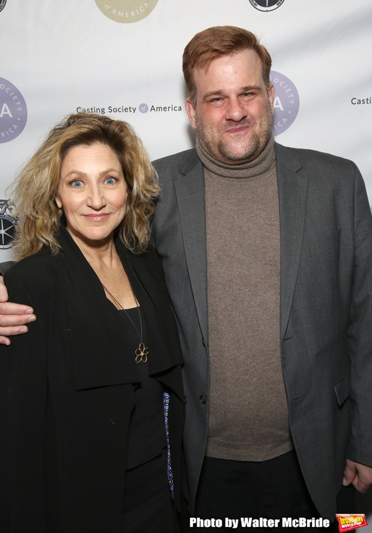 Edie Falco and Stephen Wallem at 